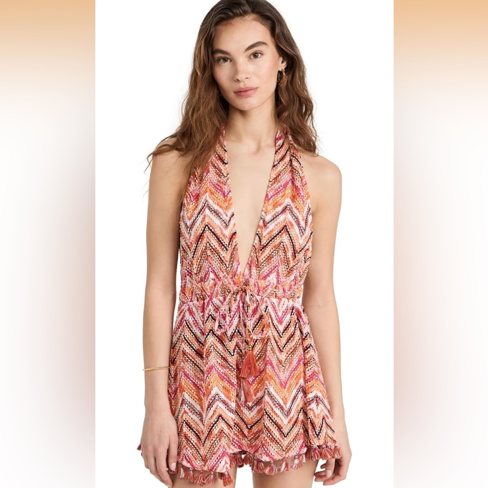 Ramy Brook Multicolor Chevron Swim Coverup